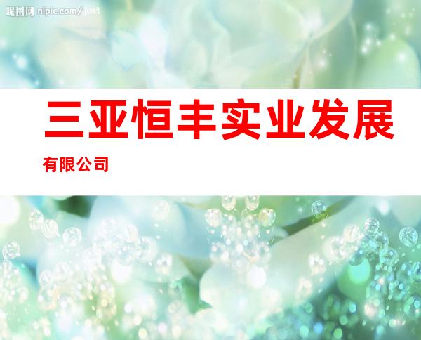 三亚恒丰实业发展有限公司