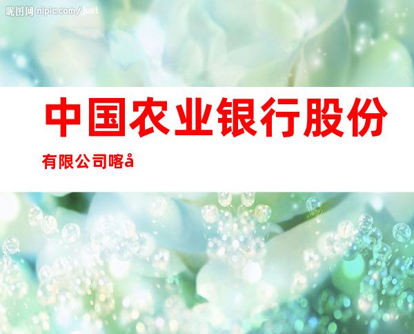 中国农业银行股份有限公司喀喇沁旗锦山支行