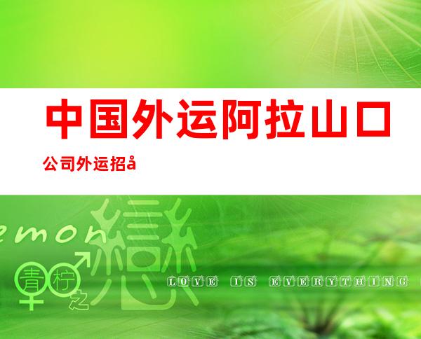 中国外运阿拉山口公司外运招待所
