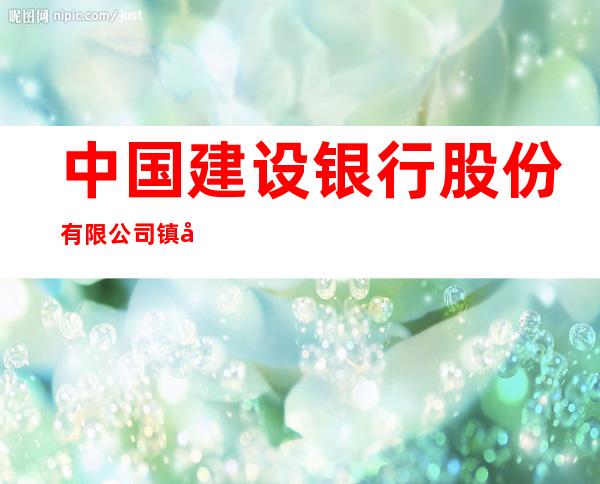 中国建设银行股份有限公司镇原支行