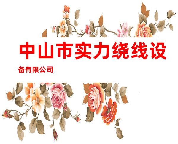 中山市实力绕线设备有限公司