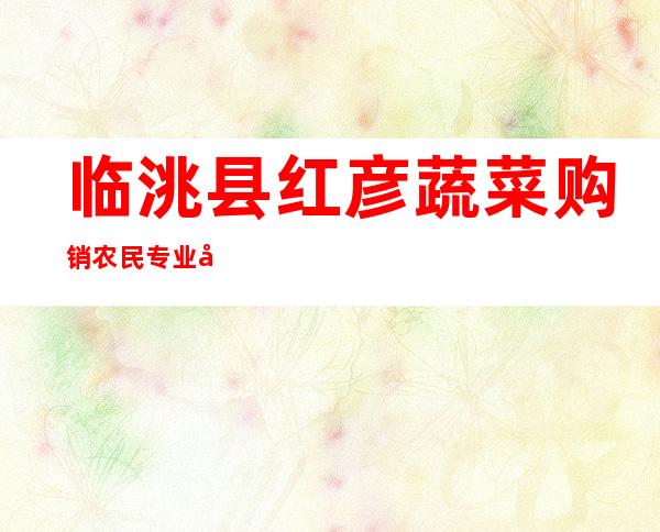 临洮县红彦蔬菜购销农民专业合作社