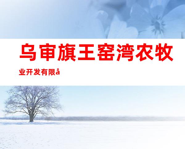 乌审旗王窑湾农牧业开发有限公司