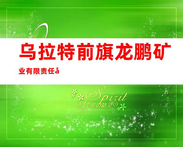 乌拉特前旗龙鹏矿业有限责任公司
