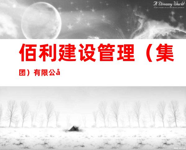 佰利建设管理(集团)有限公司