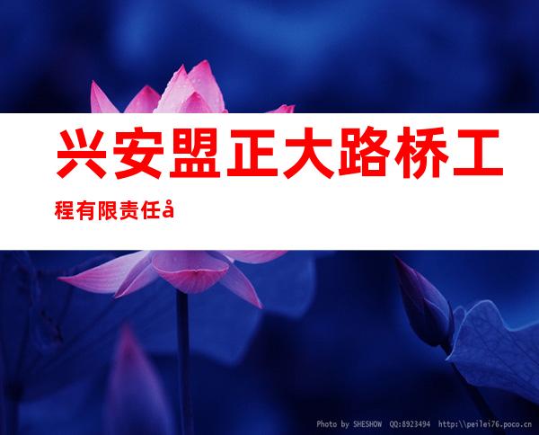 兴安盟正大路桥工程有限责任公司