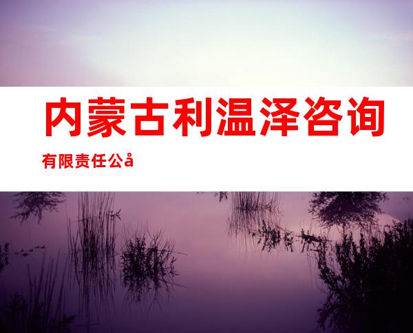 内蒙古利温泽咨询有限责任公司