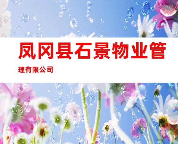 凤冈县石景物业管理有限公司