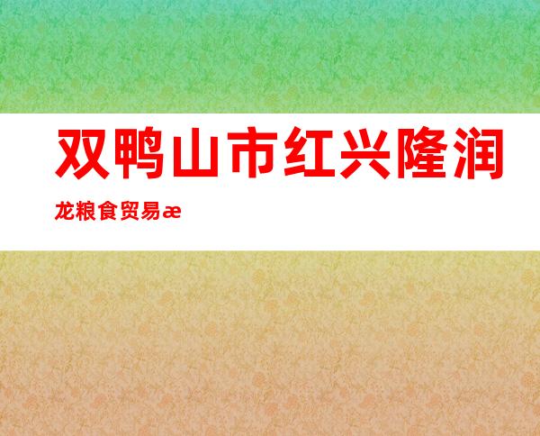 双鸭山市红兴隆润龙粮食贸易有限公司
