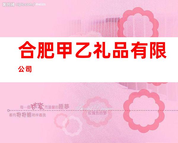 合肥甲乙礼品有限公司