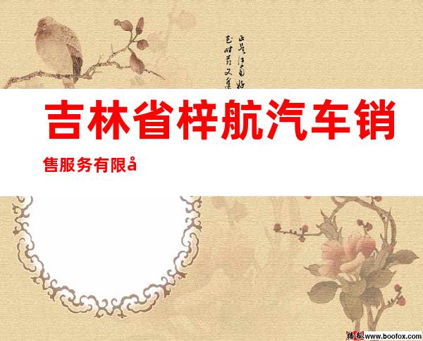 吉林省梓航汽车销售服务有限公司