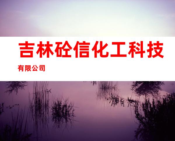 吉林砼信化工科技有限公司