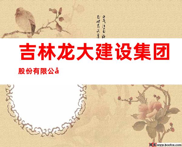 吉林龙大建设集团股份有限公司