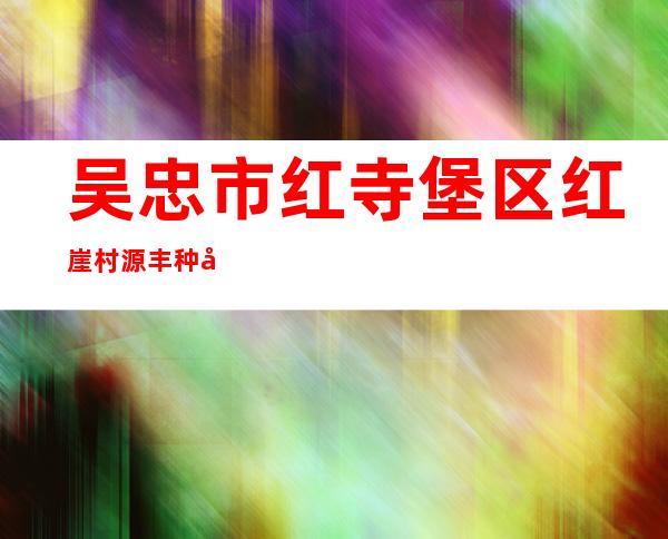 吴忠市红寺堡区红崖村源丰种养殖专业合作社