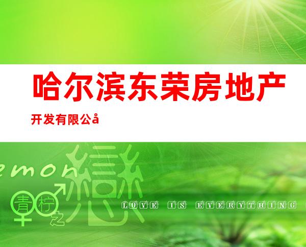 哈尔滨东荣房地产开发有限公司