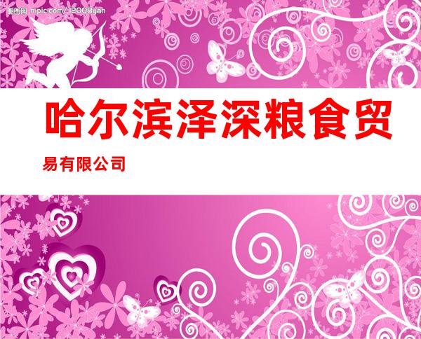 哈尔滨泽深粮食贸易有限公司