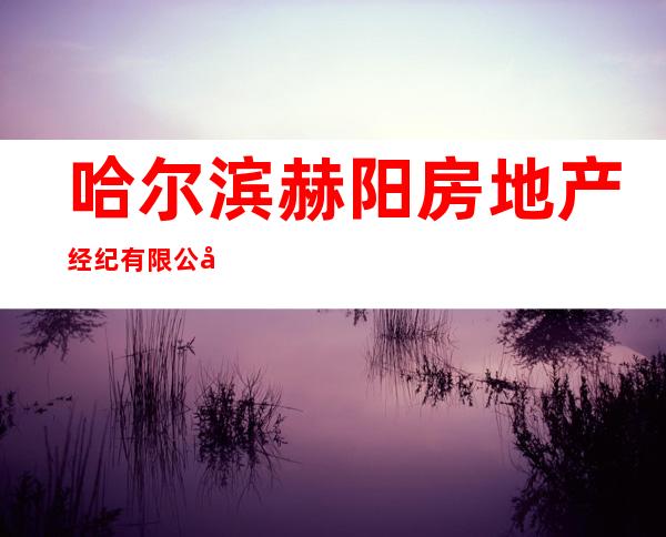 哈尔滨赫阳房地产经纪有限公司