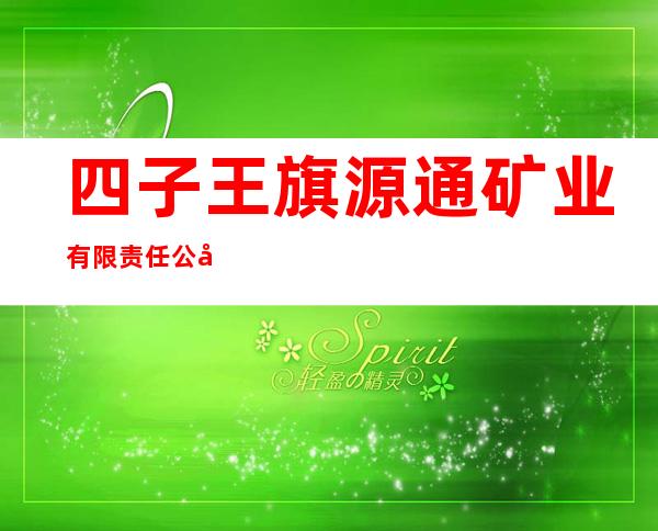 四子王旗源通矿业有限责任公司