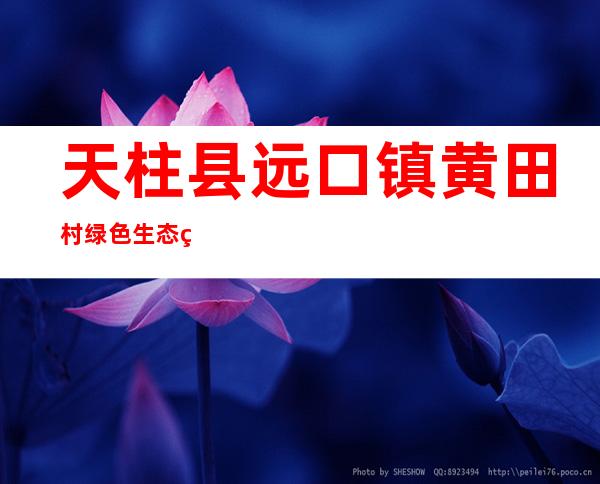 天柱县远口镇黄田村绿色生态种养殖专业合作社