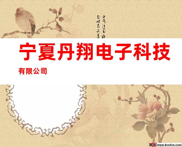 宁夏丹翔电子科技有限公司