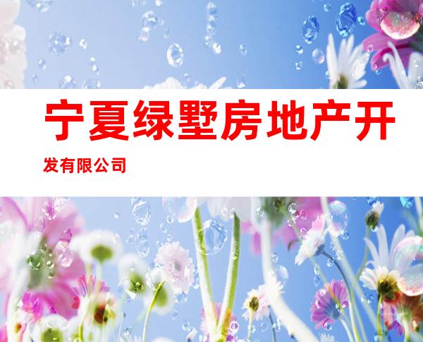 宁夏绿墅房地产开发有限公司