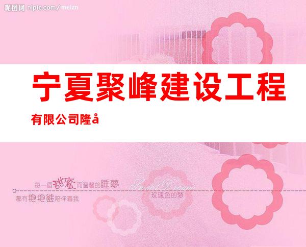 宁夏聚峰建设工程有限公司隆德分公司