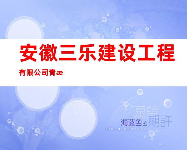 安徽三乐建设工程有限公司青海分公司