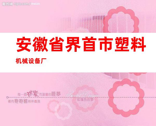 安徽省界首市塑料机械设备厂