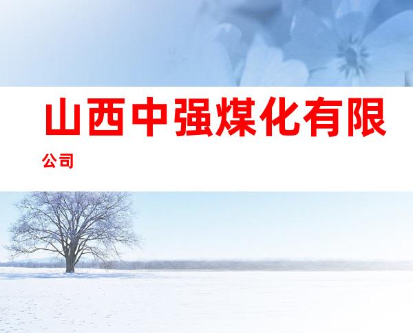 山西中强煤化有限公司