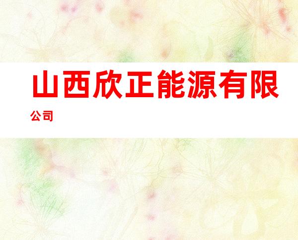 山西欣正能源有限公司