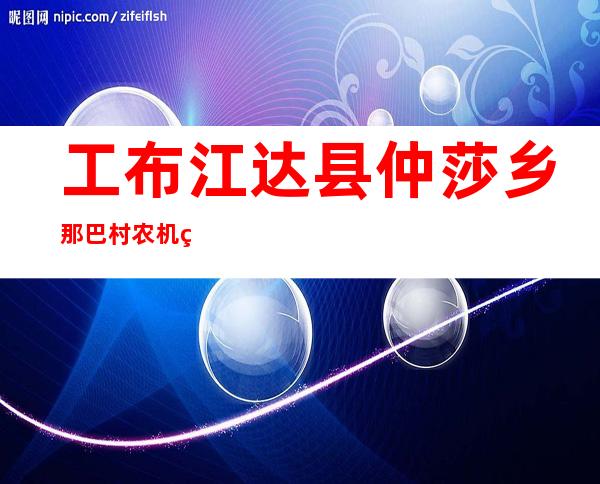 工布江达县仲莎乡那巴村农机维修农民专业合作社