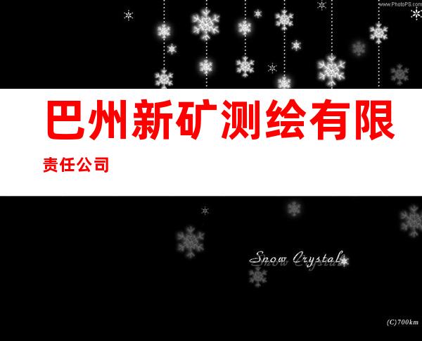 巴州新矿测绘有限责任公司