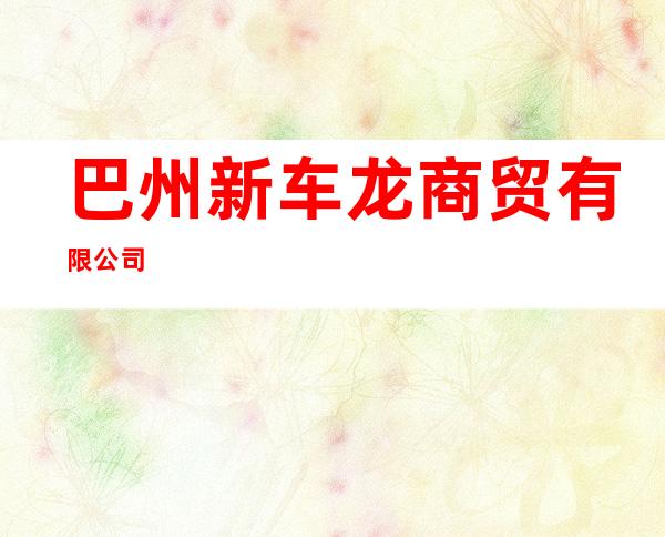 巴州新车龙商贸有限公司