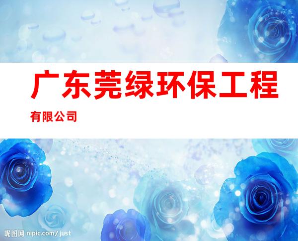 广东莞绿环保工程有限公司