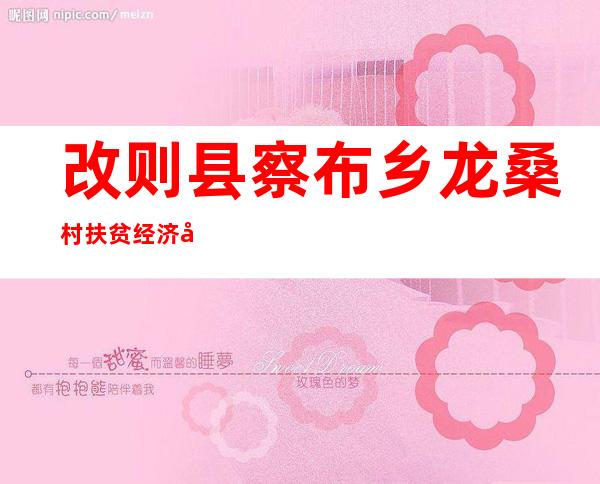 改则县察布乡龙桑村扶贫经济合作社