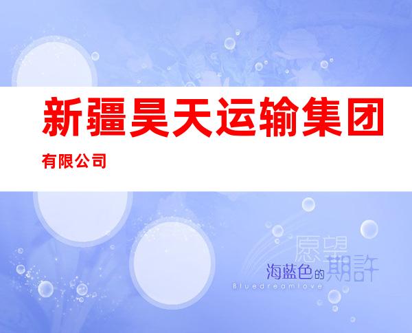 新疆昊天运输集团有限公司