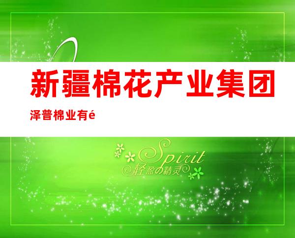 新疆棉花产业集团泽普棉业有限公司依玛乡轧花厂