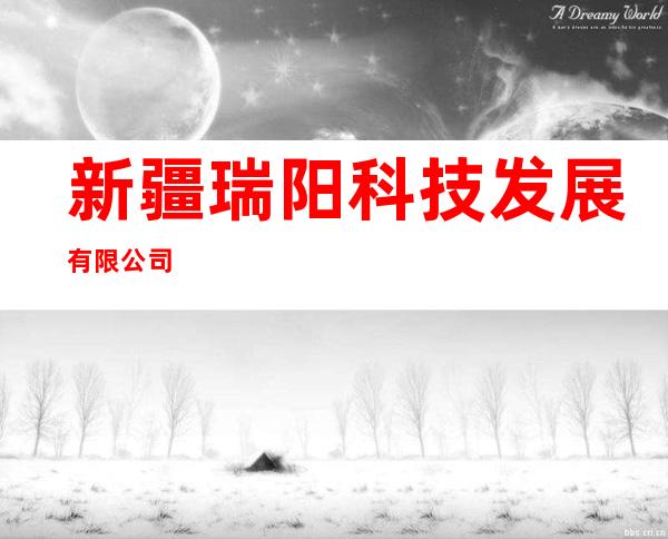 新疆瑞阳科技发展有限公司