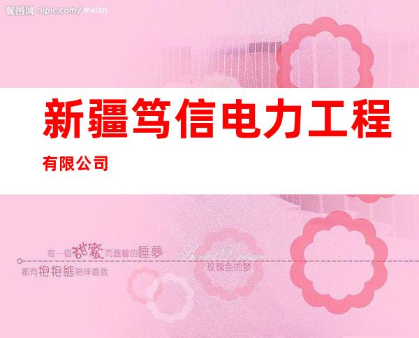 新疆笃信电力工程有限公司