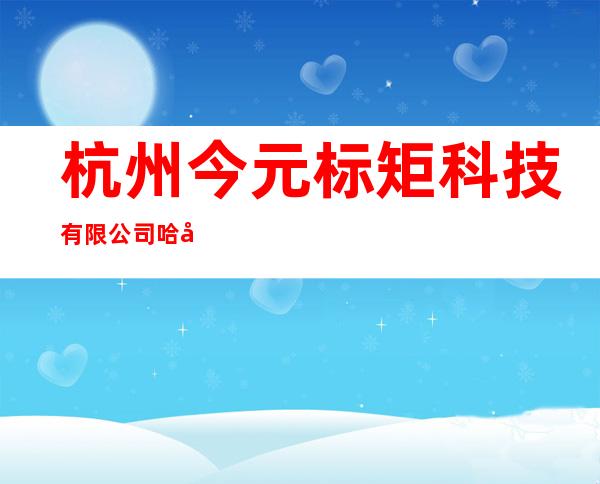 杭州今元标矩科技有限公司哈尔滨分公司