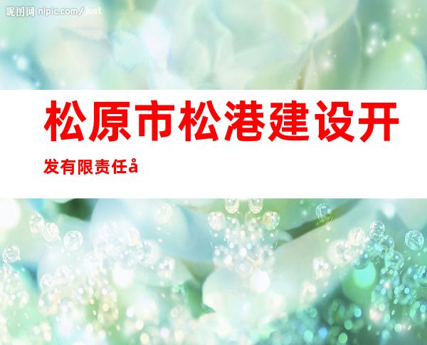 松原市松港建设开发有限责任公司