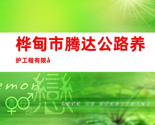 桦甸市腾达公路养护工程有限公司