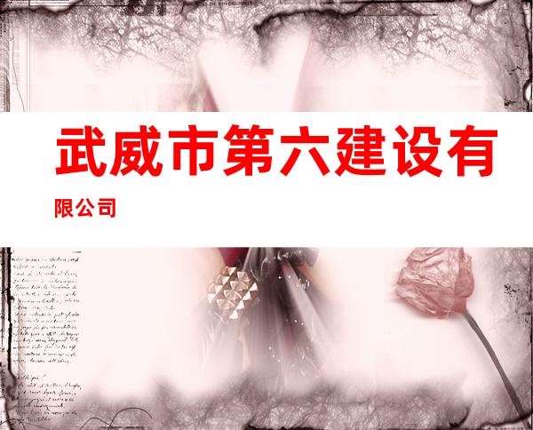武威市第六建设有限公司