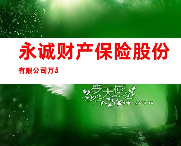 永诚财产保险股份有限公司万宁支公司