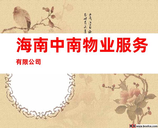 海南中南物业服务有限公司