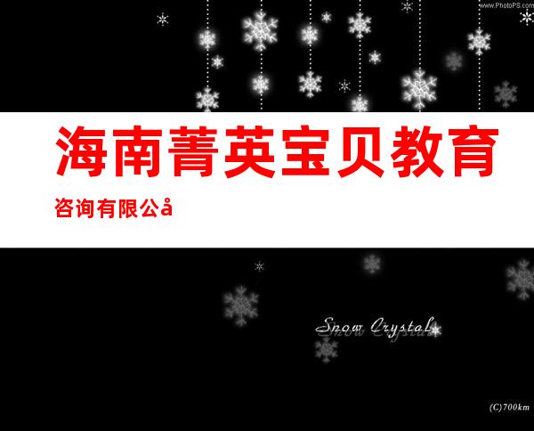海南菁英宝贝教育咨询有限公司