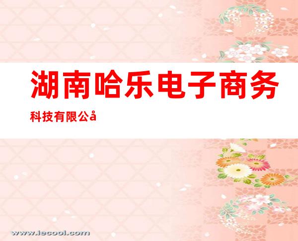 湖南哈乐电子商务科技有限公司