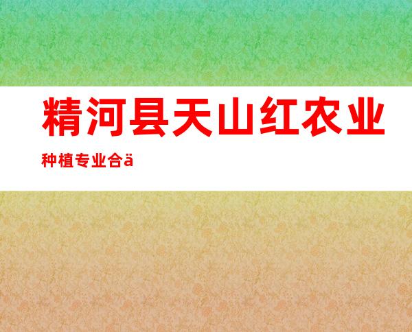 精河县天山红农业种植专业合作社