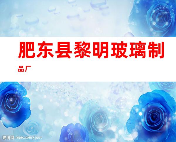 肥东县黎明玻璃制品厂