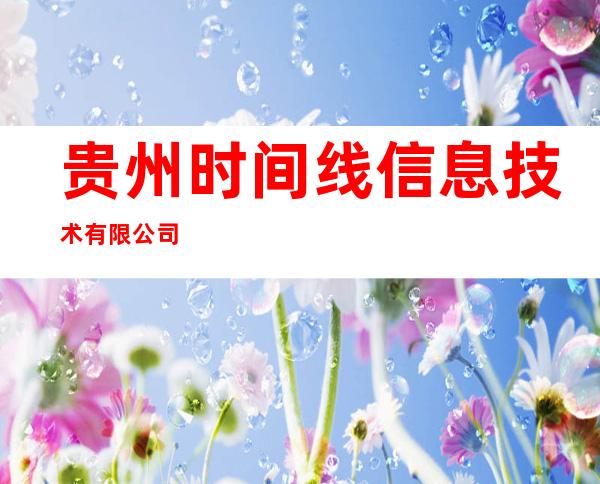 贵州时间线信息技术有限公司